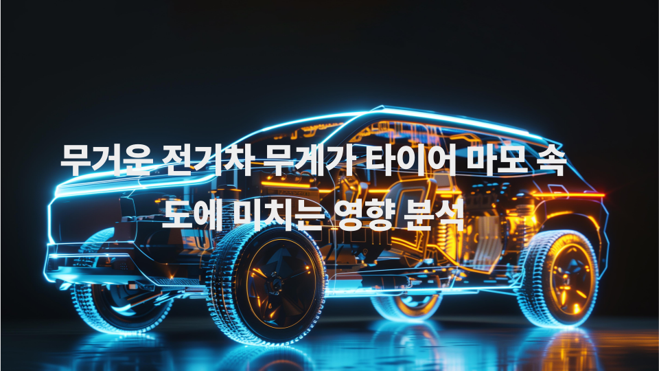 무거운 전기차 무게가 타이어 마모 속도에 미치는 영향 분석