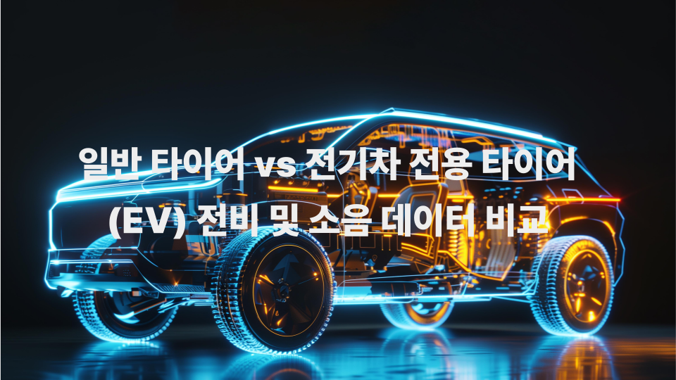 일반 타이어 vs 전기차 전용 타이어EV 전비 및 소음 데이터 비교