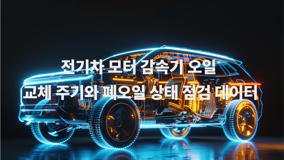 전기차 모터 감속기 오일 교체 주기와 폐오일 상태 점검 데이터