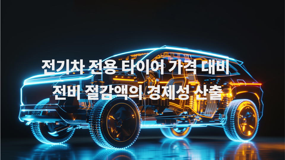 전기차 전용 타이어 가격 대비 전비 절감액의 경제성 산출 1