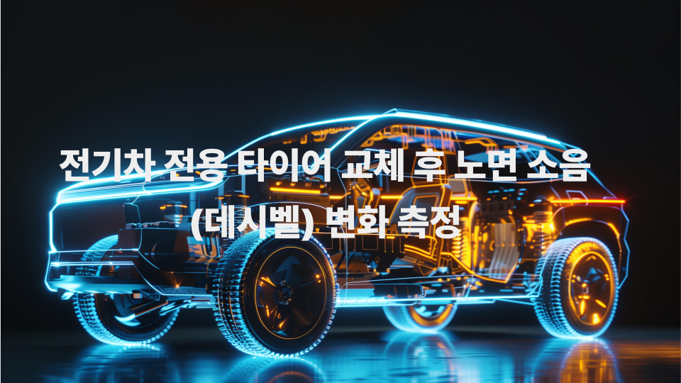 전기차 전용 타이어 교체 후 노면 소음데시벨 변화 측정