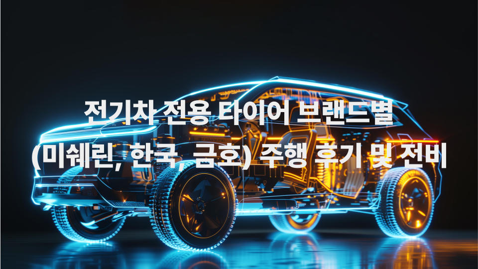 전기차 전용 타이어 브랜드별미쉐린 한국 금호 주행 후기 및 전비