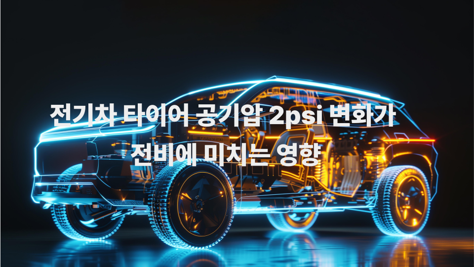 전기차 타이어 공기압 2psi 변화가 전비에 미치는 영향